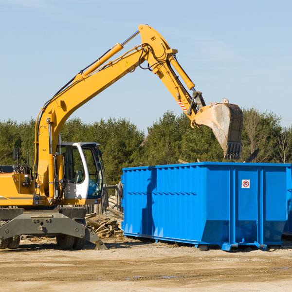 how many times can i have a residential dumpster rental emptied in Frizzleburg PA